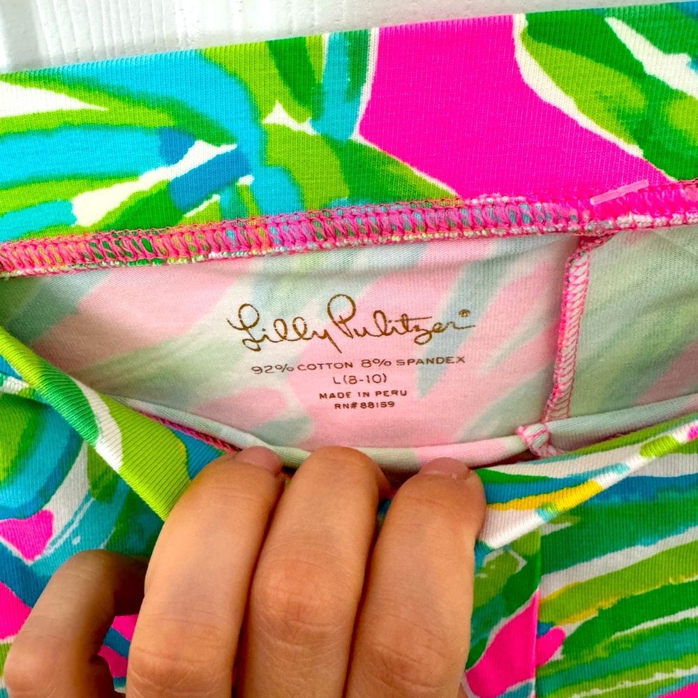Lilly Pulitzer Girls Maia Leggings Size L 8/10